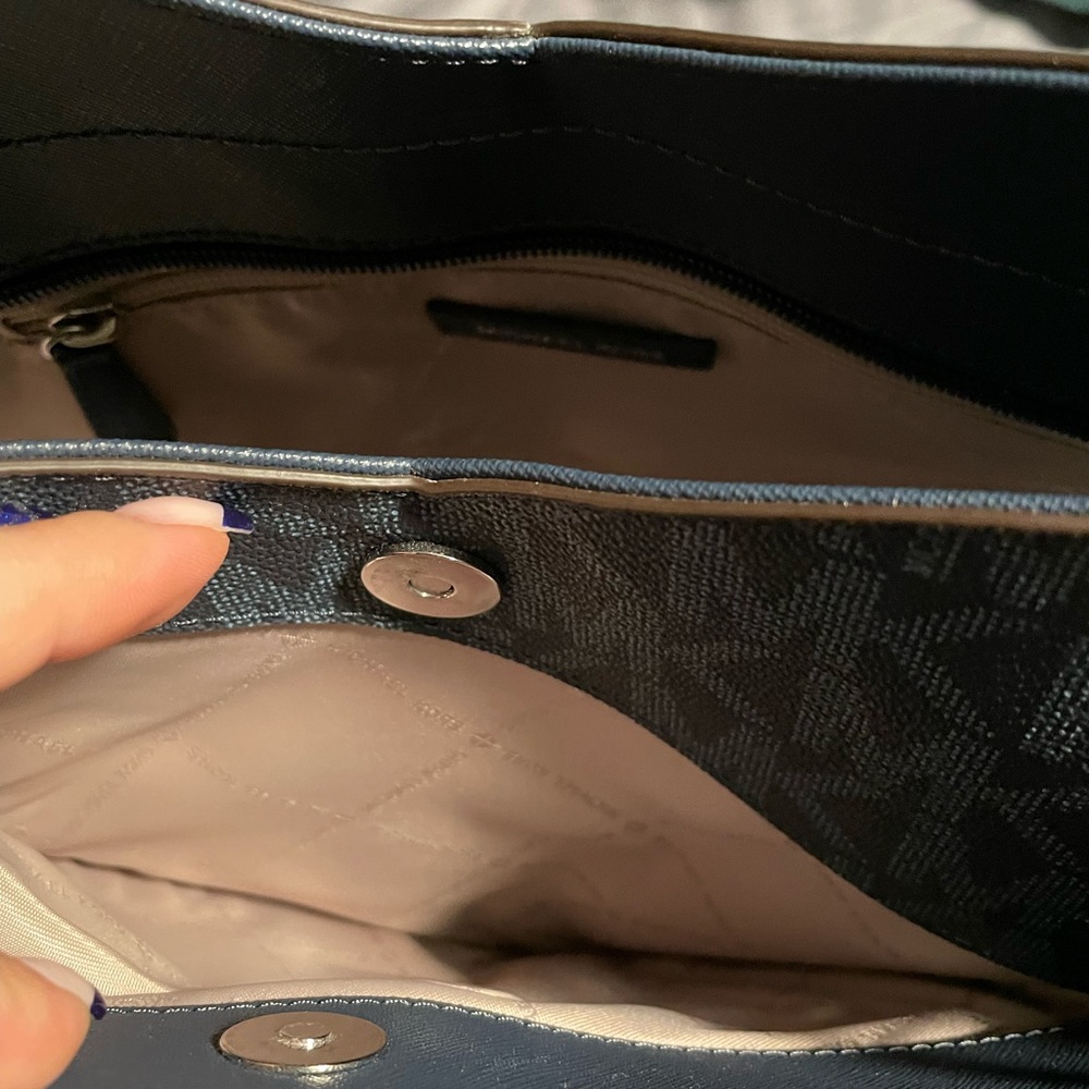 Michael Kors navy and blue purse